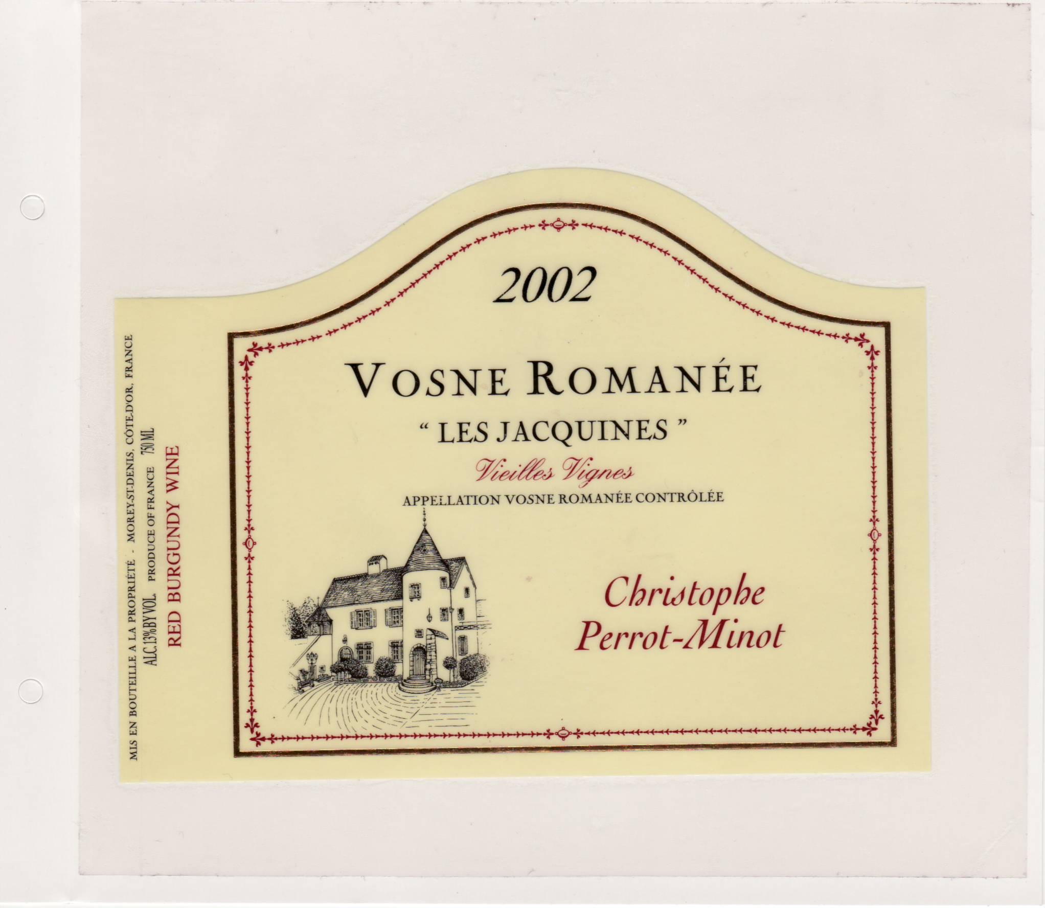Vosne Romanee VV 2002