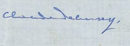 Debussy Autograph