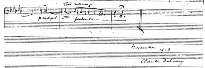 Debussy - Syrinx Handwritten