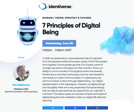Identiverse: 7 Principles of Digital Being