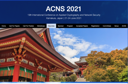 19th International Conference on Applied Cryptography and Network Security