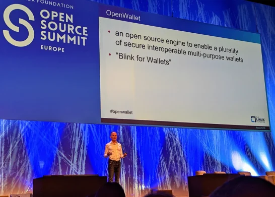 OpenWallet Foundation のミッションを説明するダニエル・ゴールドシャイダー